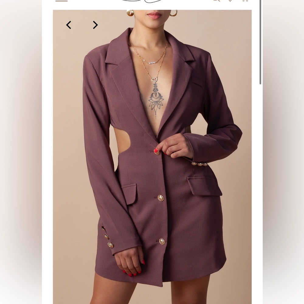 NWT by egris blazer dress with cutouts